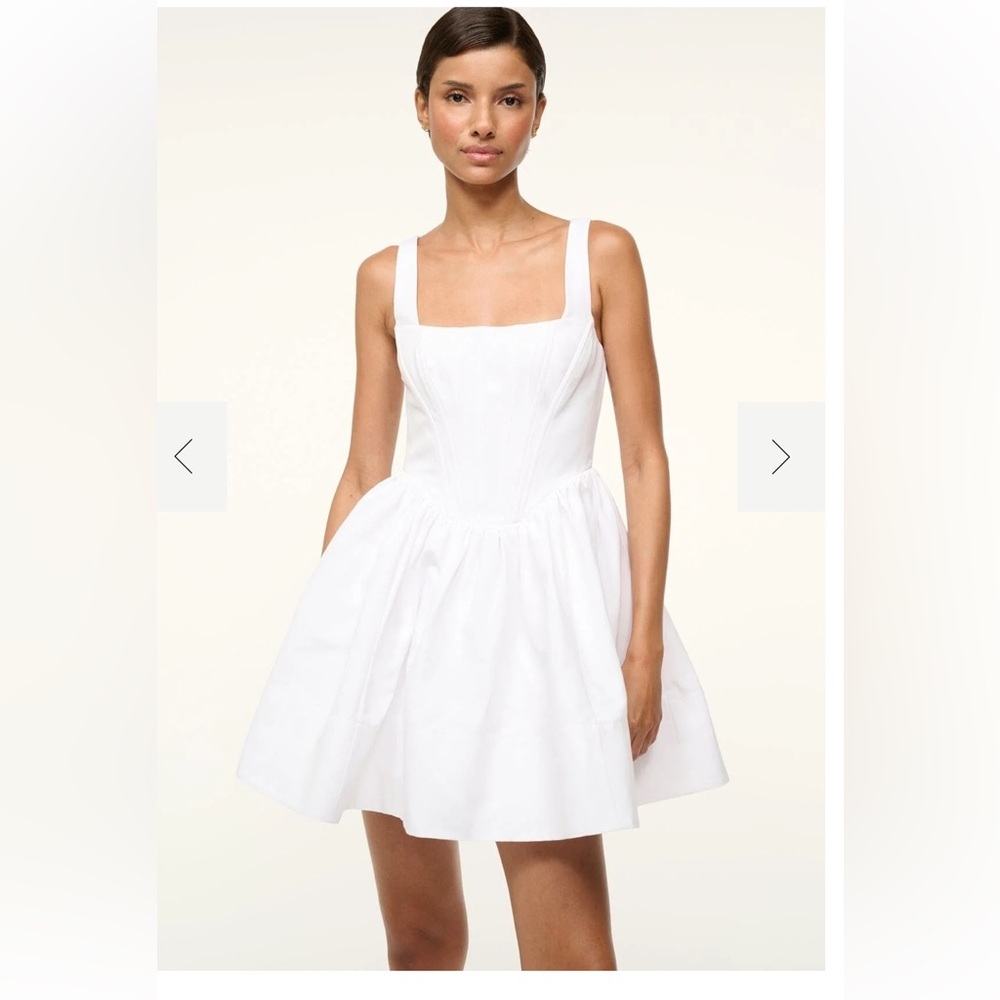 STAUD White Mini Dress